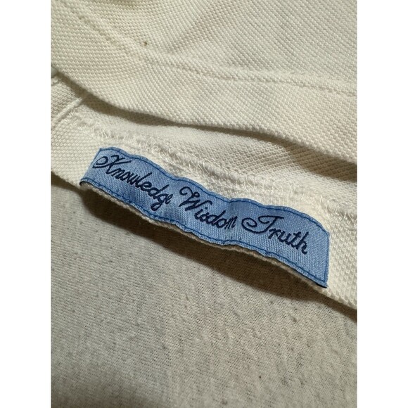 Robert Graham Polo Shirt Mens XL White Classic Fit Knowledge Wisdom Truth - Picture 3 of 8